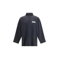 Sweat Zippé Balenciaga Distressed Oversize – Logo Imprimé SS26