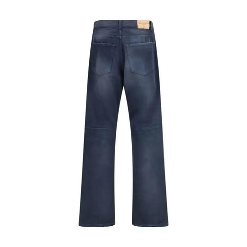 Jean Balenciaga bleu en coton coupe décontractée