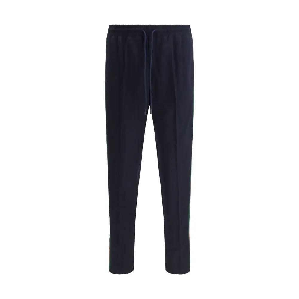 Pantalon de jogging Gucci bleu en polyester (pantalon de sport)