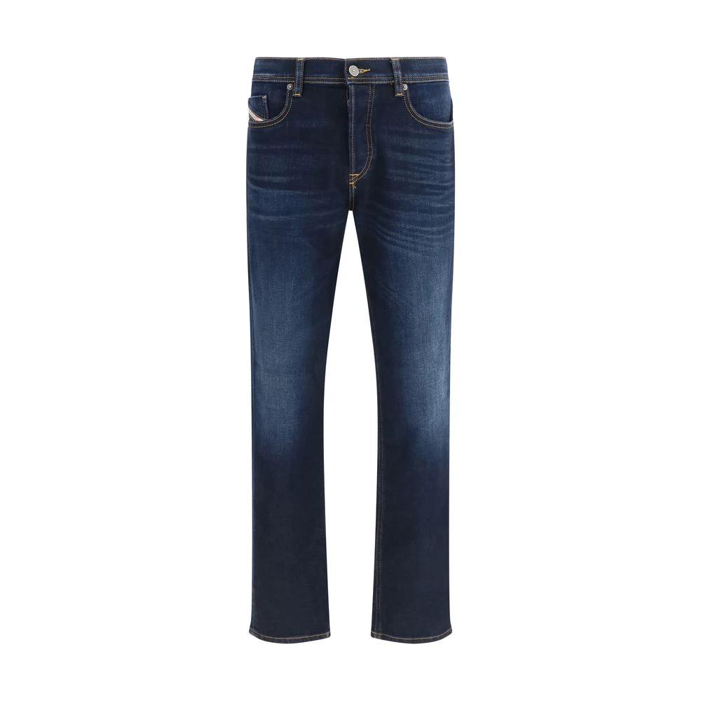 Diesel Blue Cotton Relaxed Fit Jeans by Diesel