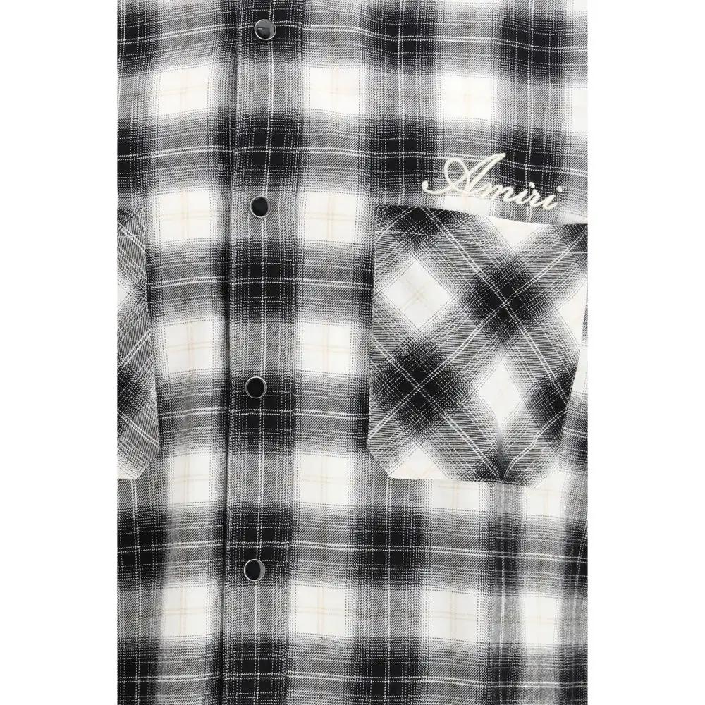 Amiri Black Cotton Pattern Shirt