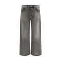 Golden Goose Gray Cotton Relaxed Fit Jeans by Golden Goose