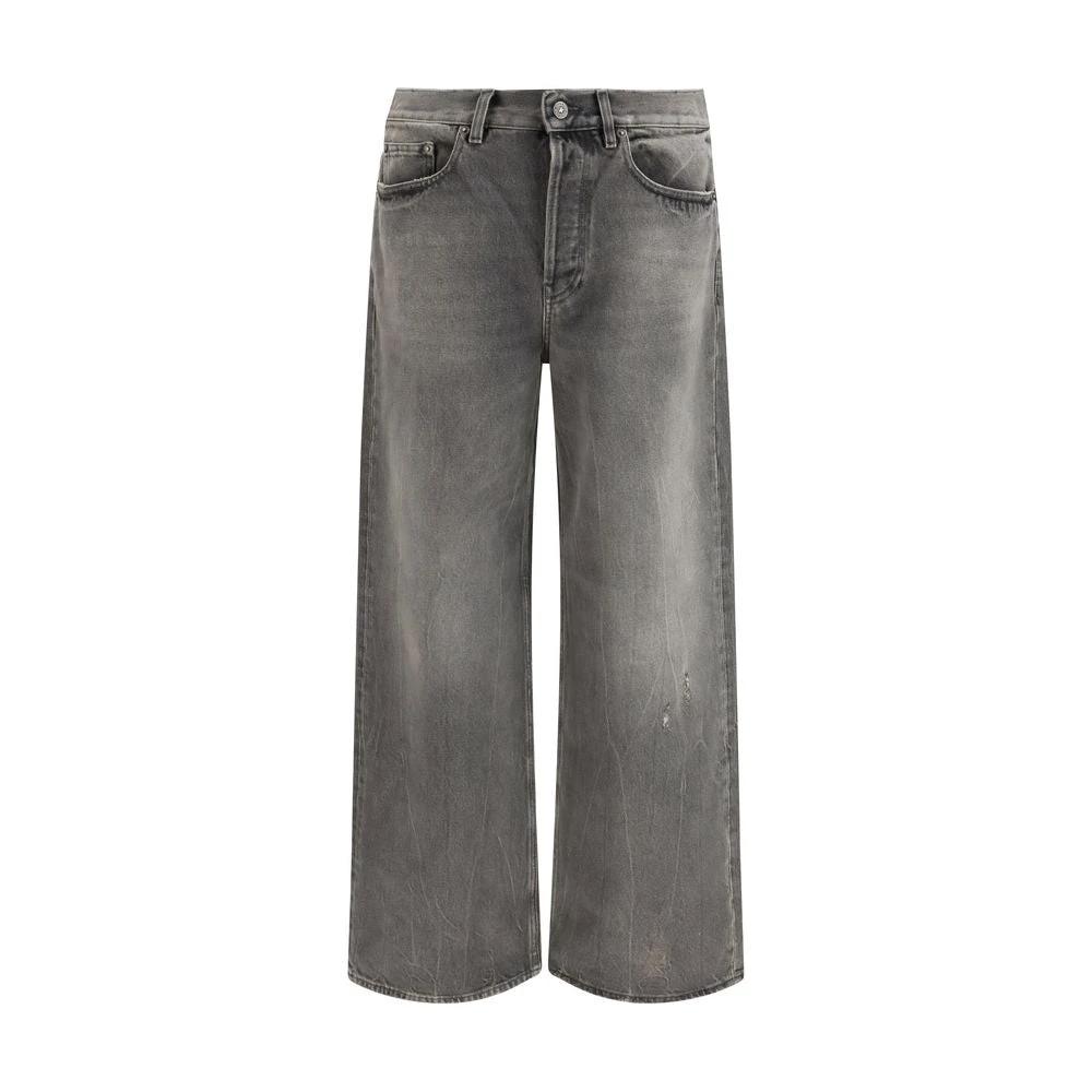 Golden Goose Gray Cotton Relaxed Fit Jeans by Golden Goose