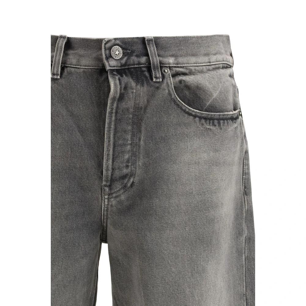 Golden Goose Gray Cotton Relaxed Fit Jeans by Golden Goose