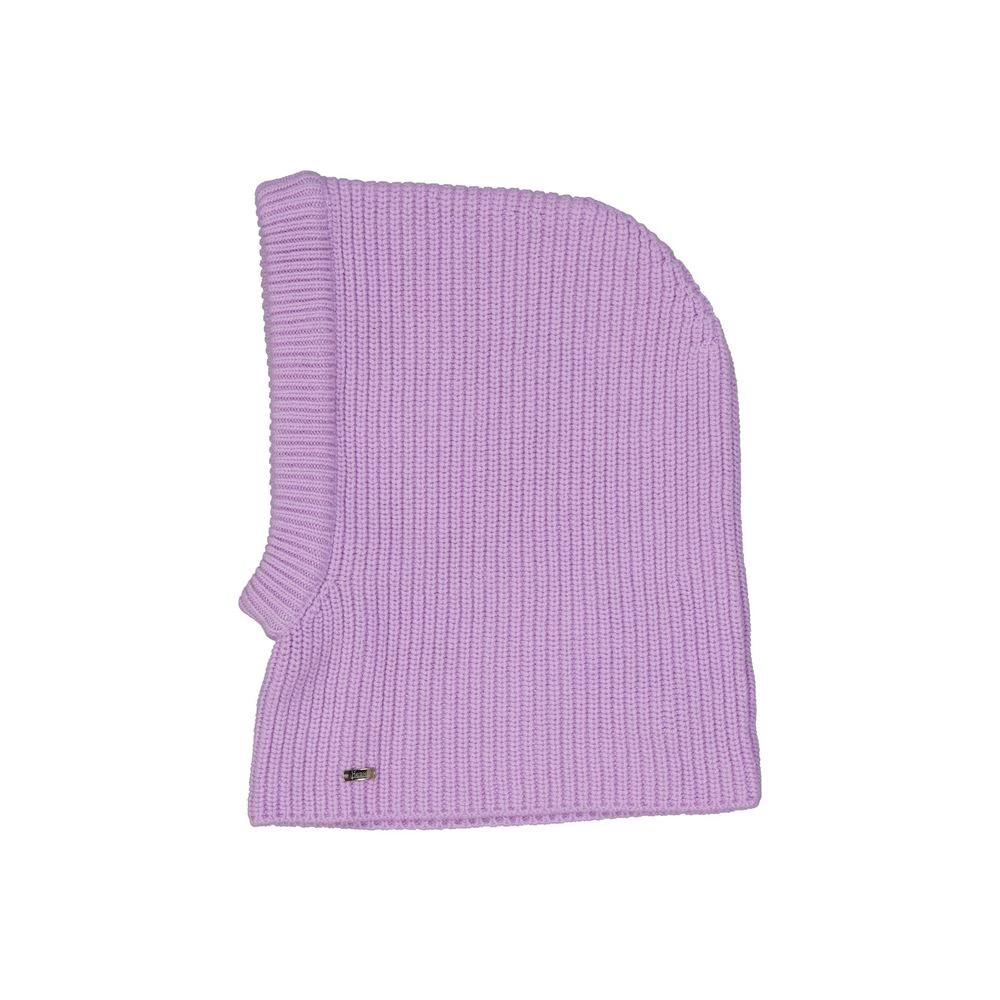 Herno Purple Wool Beanie by Herno