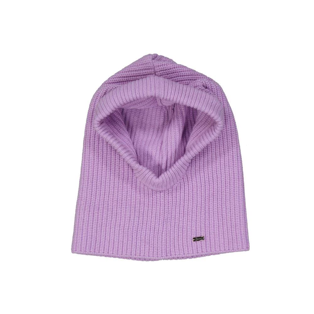 Herno Purple Wool Beanie by Herno
