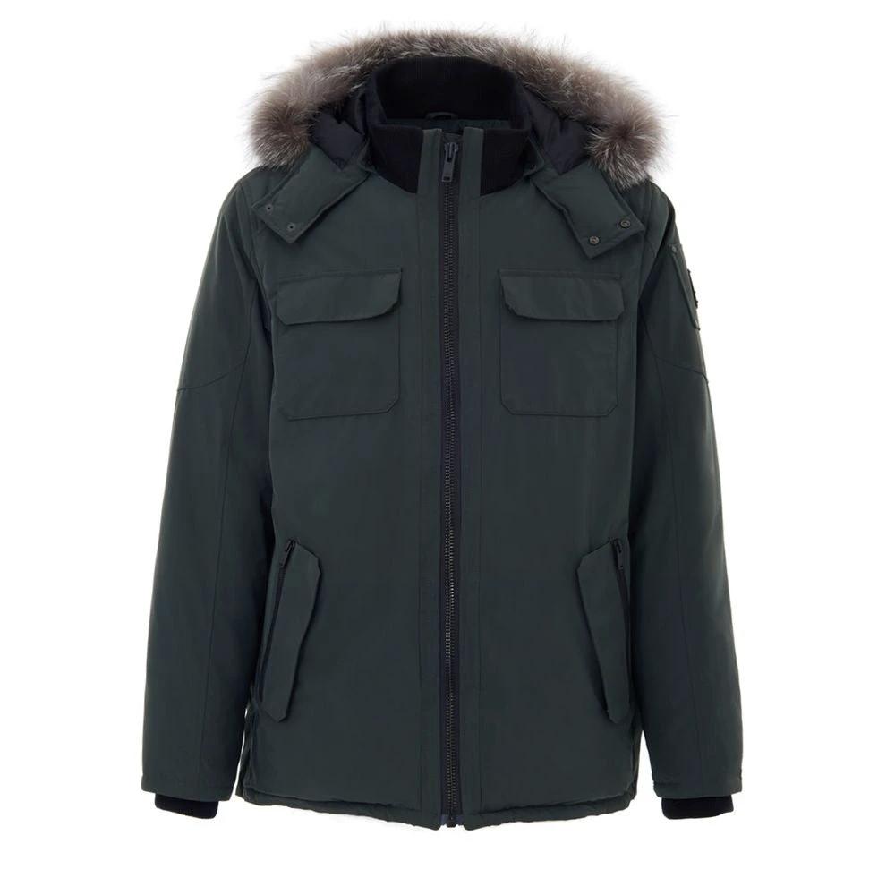 Parka en nylon vert Moose Knuckles