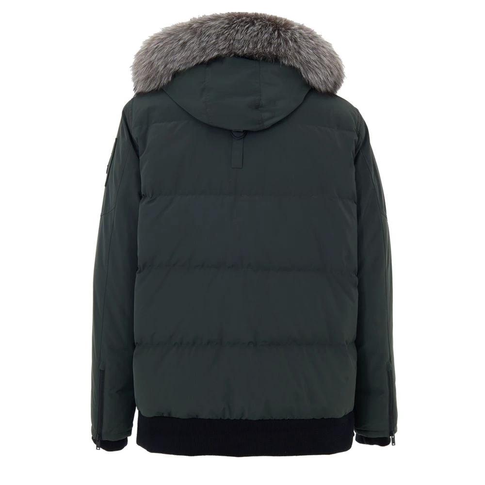 Parka en nylon vert Moose Knuckles