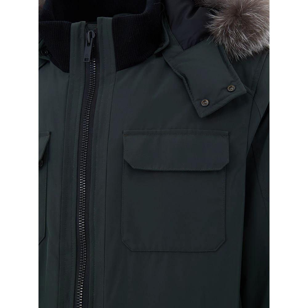 Parka en nylon vert Moose Knuckles