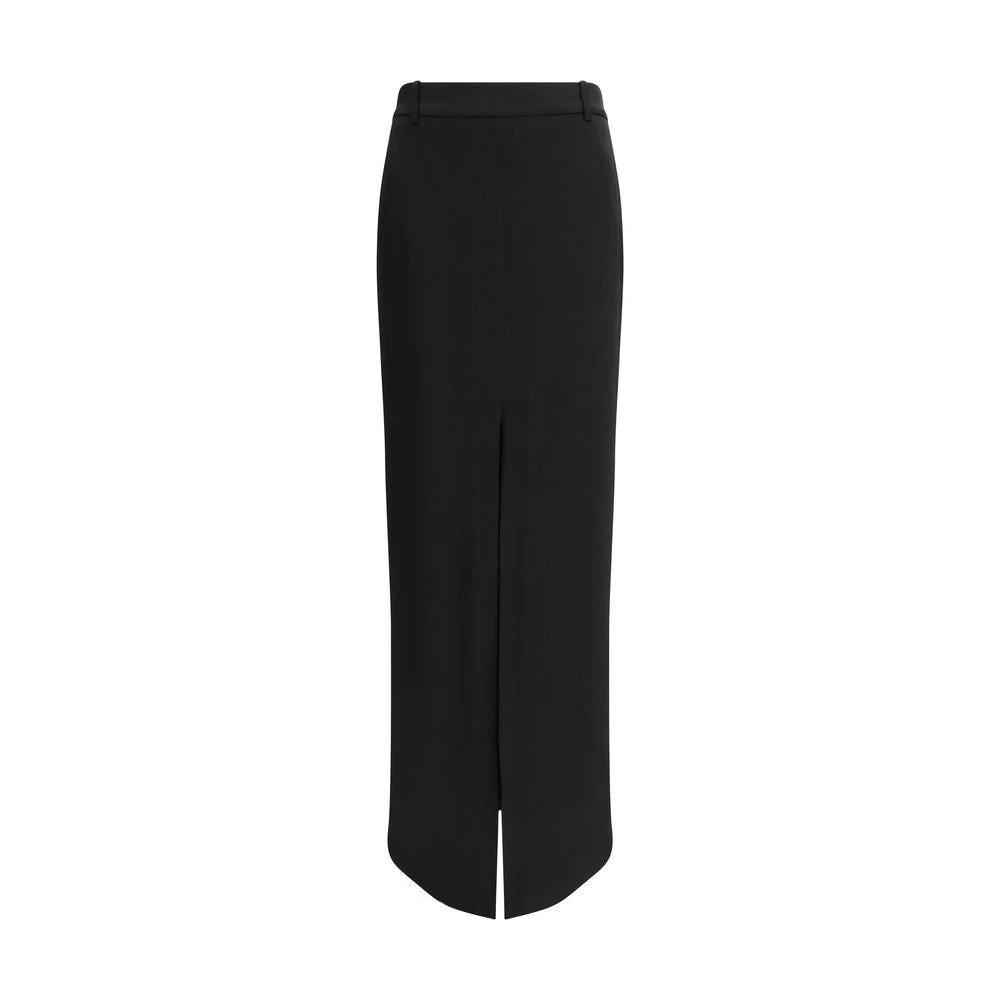 Jupe longue en acétate noir Tom Ford
