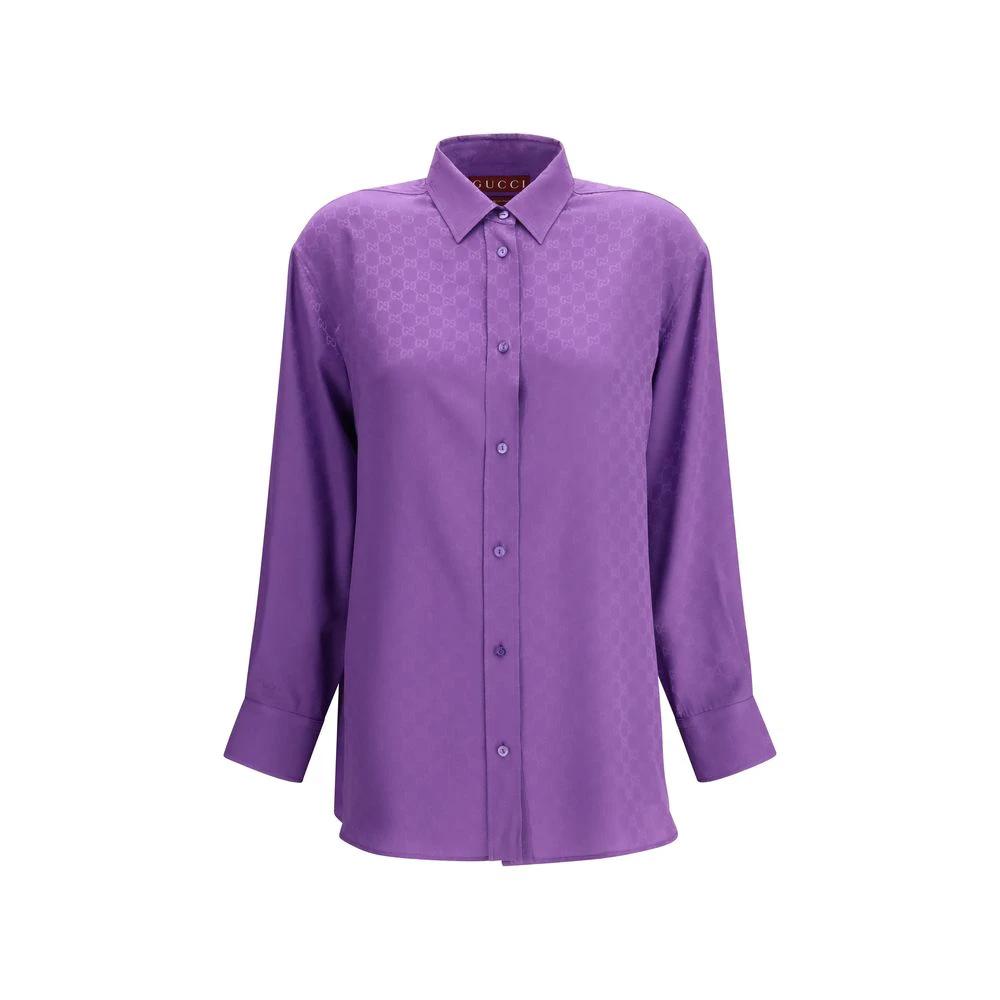 Gucci Multicolor Silk Dress Shirt by Gucci