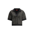 Chemise en viscose noire Gucci