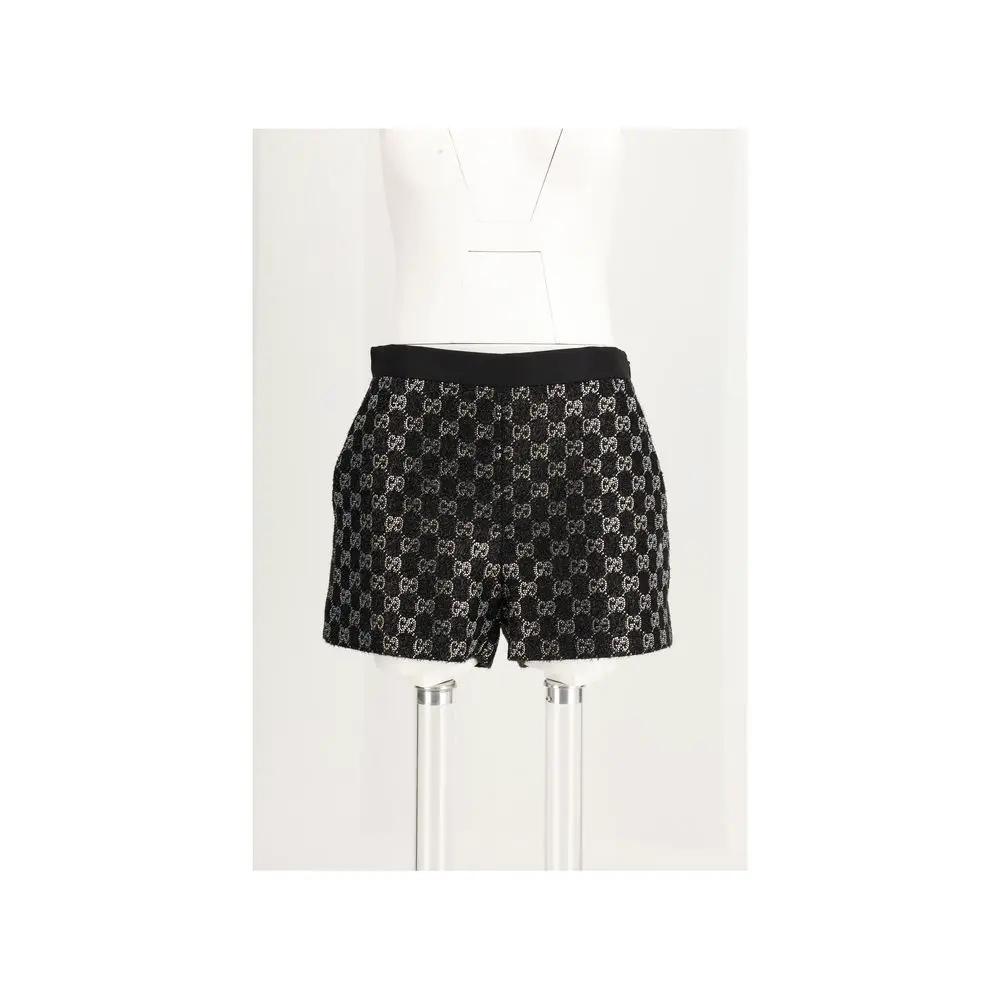 Gucci Black Viscose Bermuda Shorts