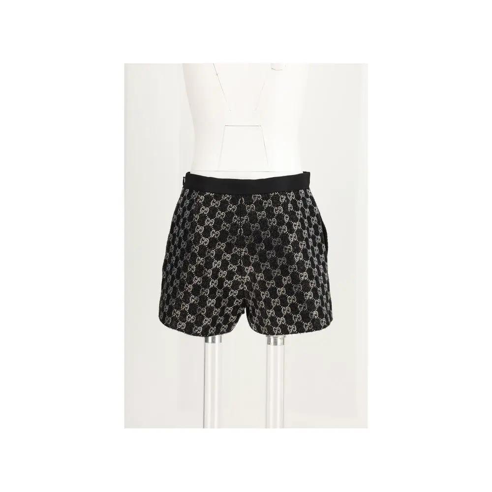Gucci Black Viscose Bermuda Shorts