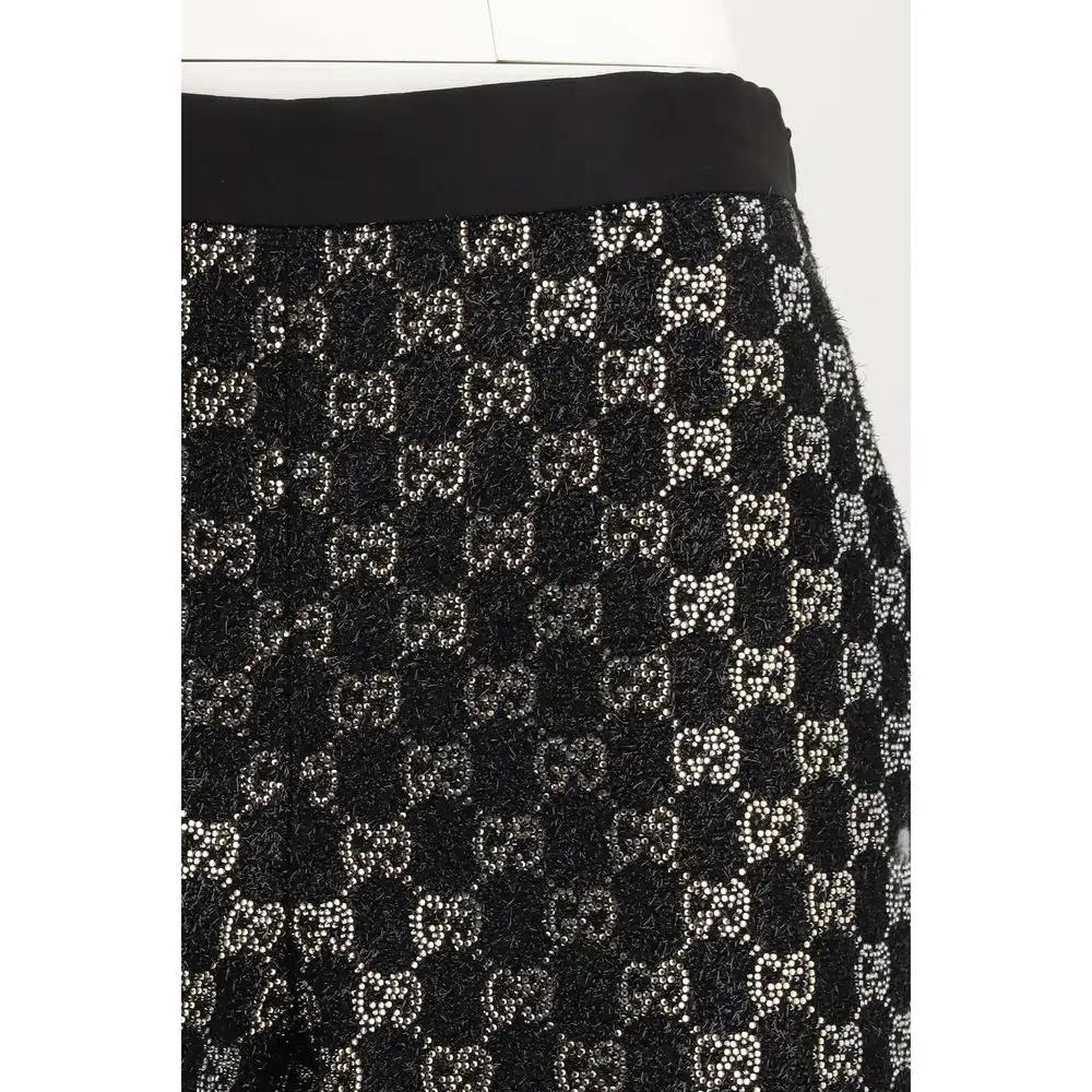 Gucci Black Viscose Bermuda Shorts