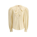 Chemise en soie beige Gucci