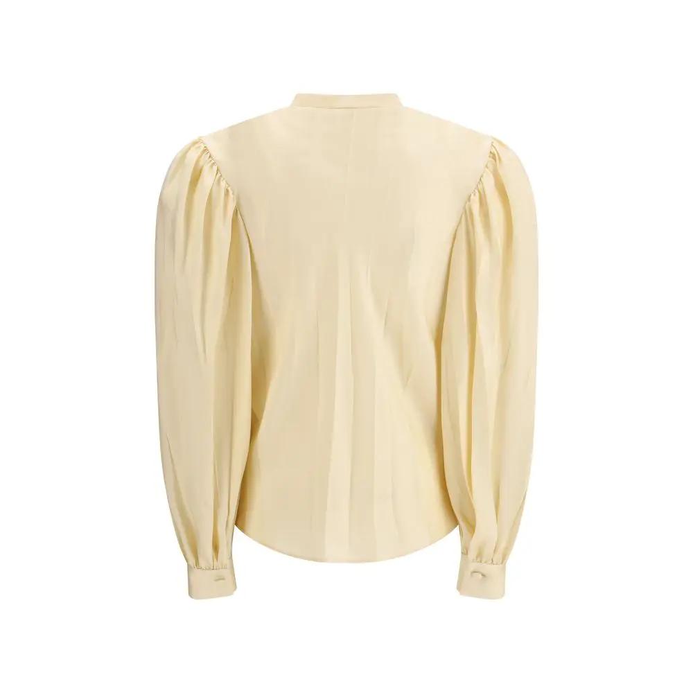Chemise en soie beige Gucci