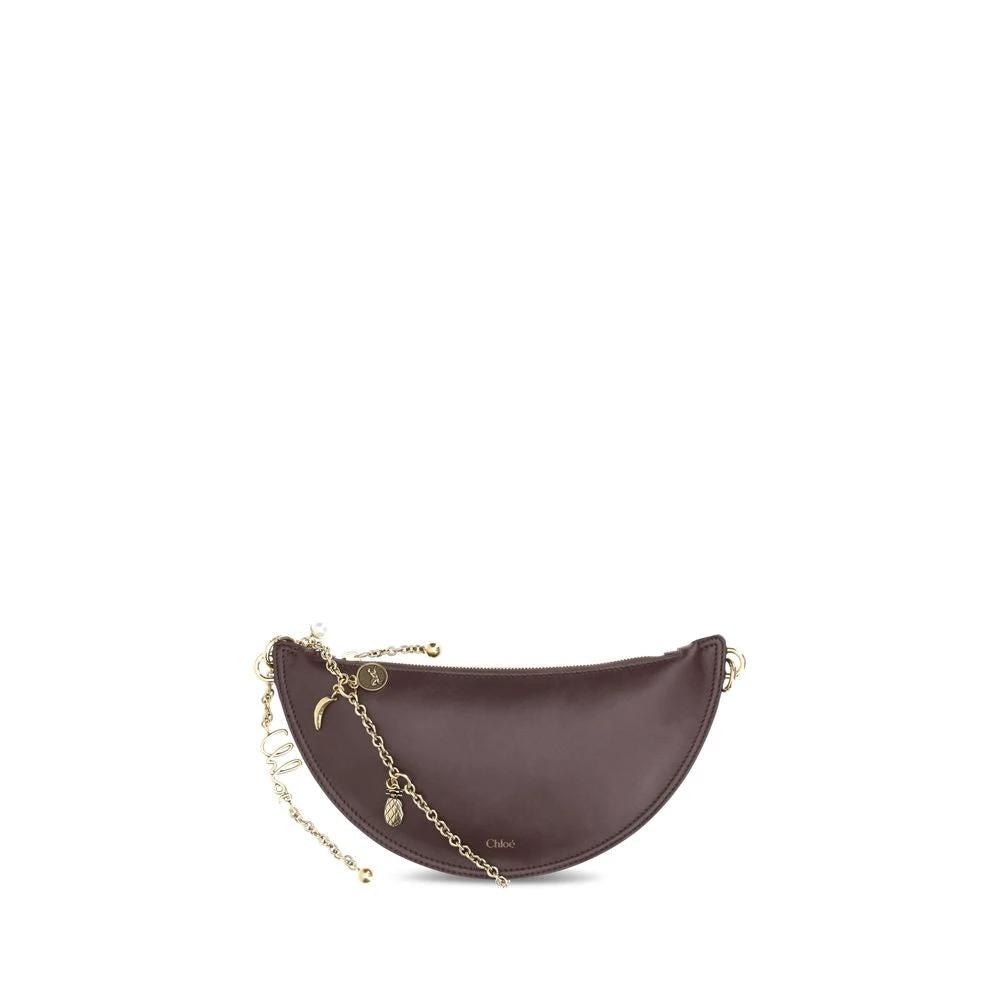 Chloé Brown Lamb Ovis Aries Aries Shoulder Bag by Chloé