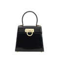 Ferragamo Black Calf Leather Bos Taurus Handbag by Ferragamo