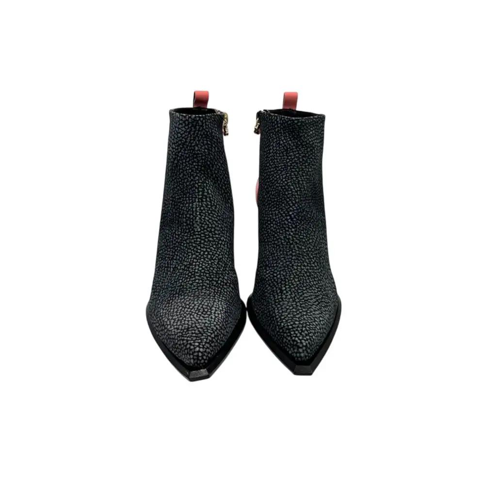 Bottes pour femmes en cuir véritable rose bourbonien