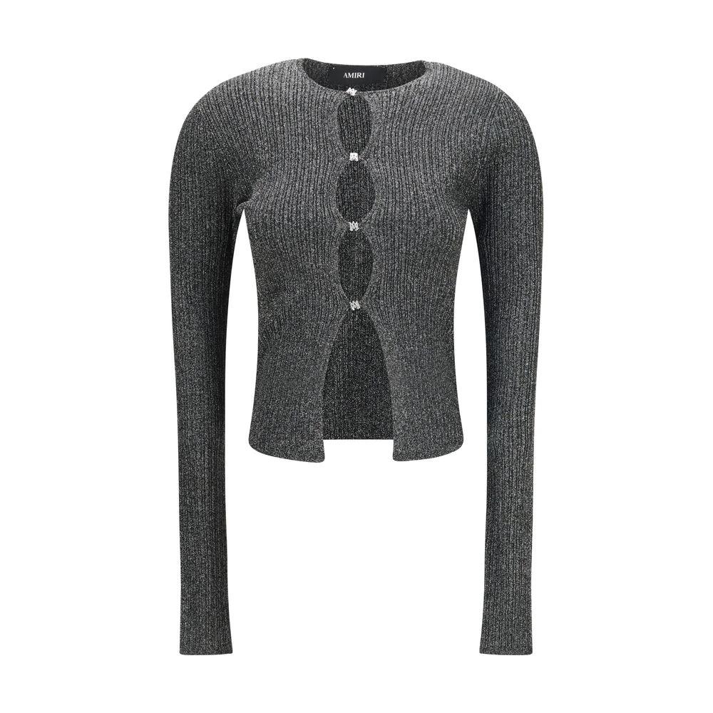 Amiri Black Viscose Cardigan by Amiri