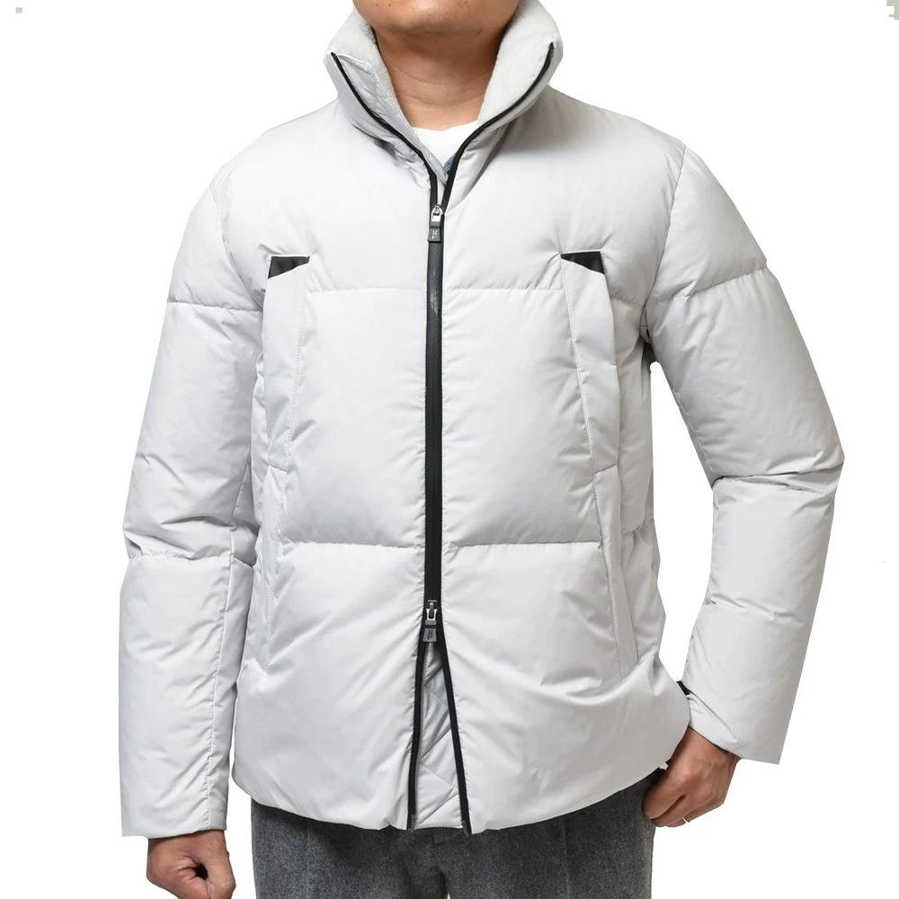 Herno Gray Polyester Coat by Herno