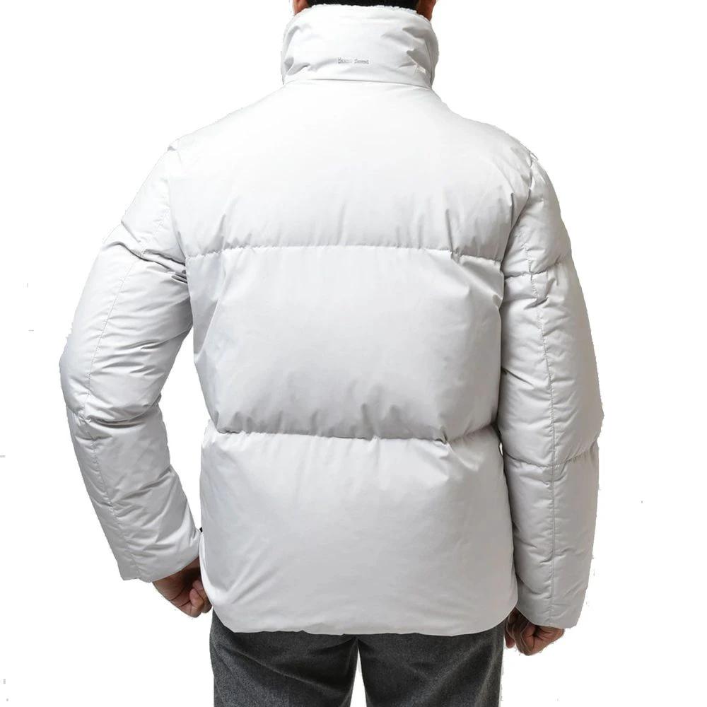 Herno Gray Polyester Coat by Herno