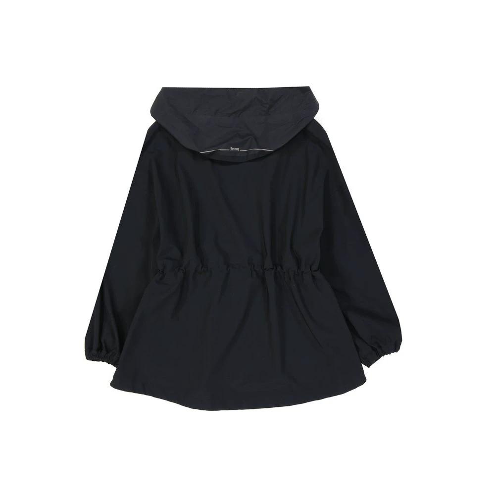 Herno Black Elastane Shell Jacket by Herno