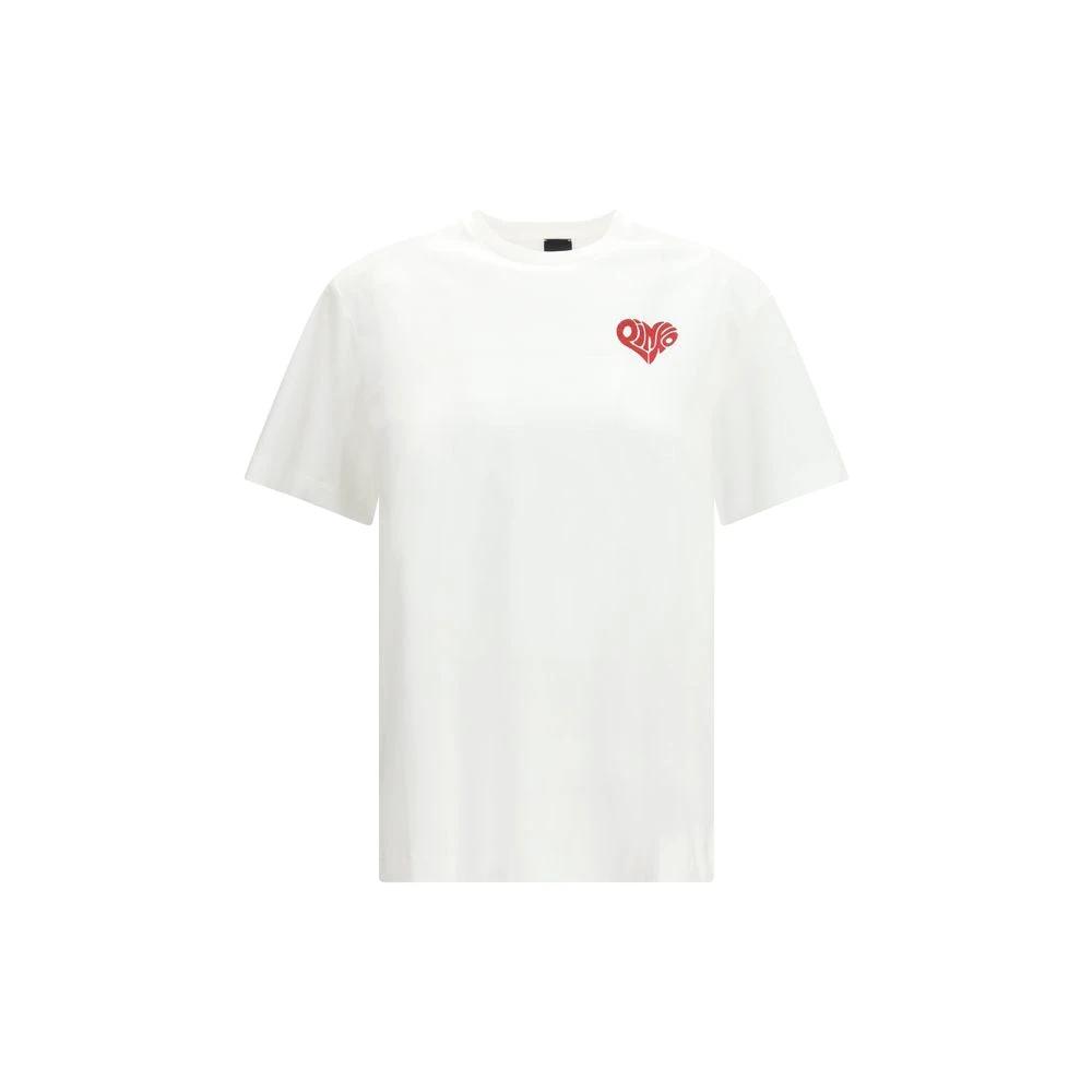 PINKO White Cotton T-Shirt by PINKO