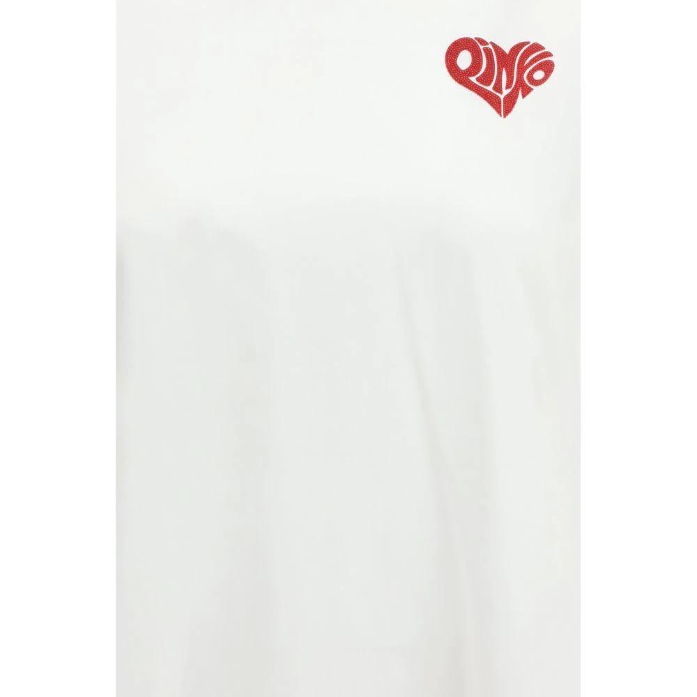 PINKO White Cotton T-Shirt by PINKO