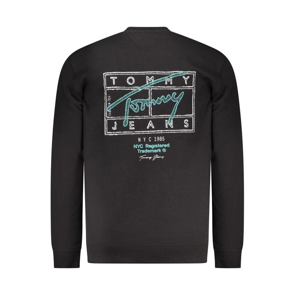 Sweat-shirt Tommy Hilfiger en coton noir pour homme
