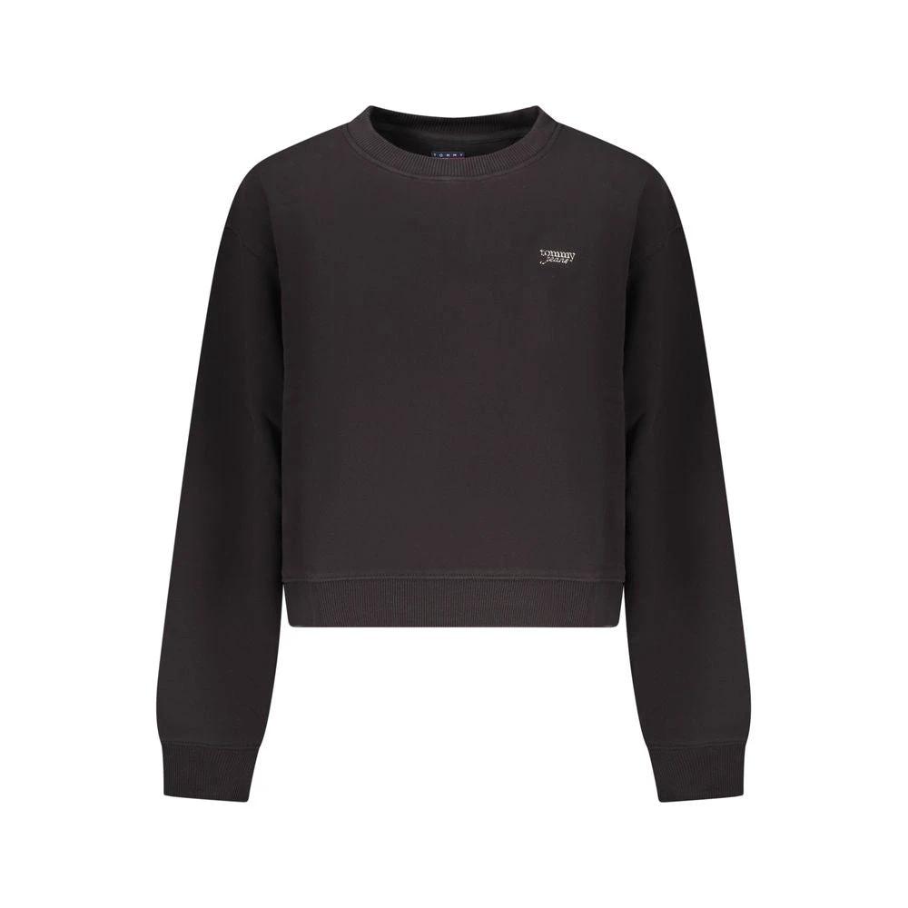 Sweat-shirt Tommy Hilfiger en coton noir pour femme