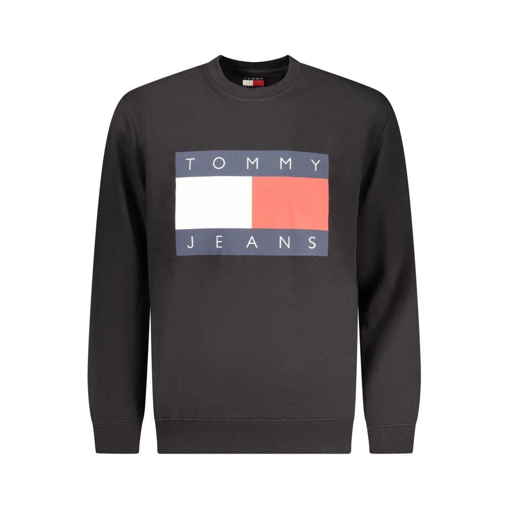 Sweat-shirt Tommy Hilfiger en coton noir pour homme