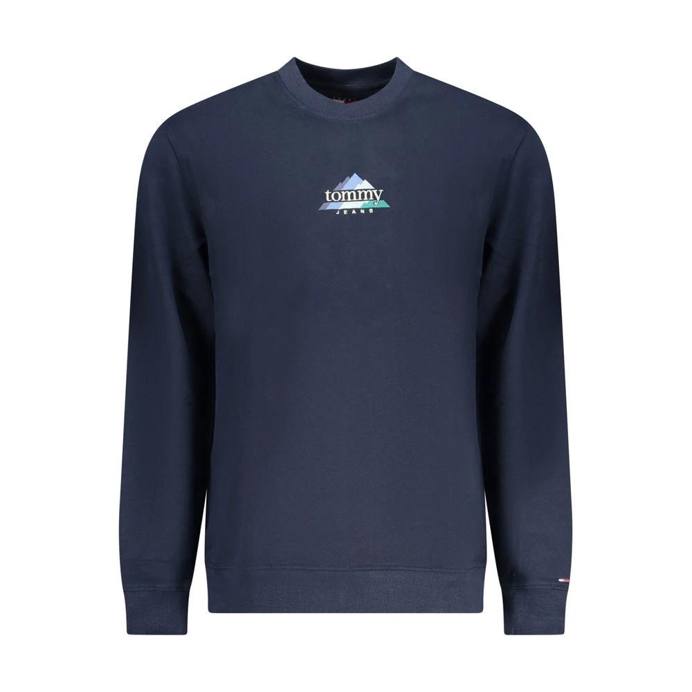 Sweat-shirt Tommy Hilfiger bleu en coton pour homme