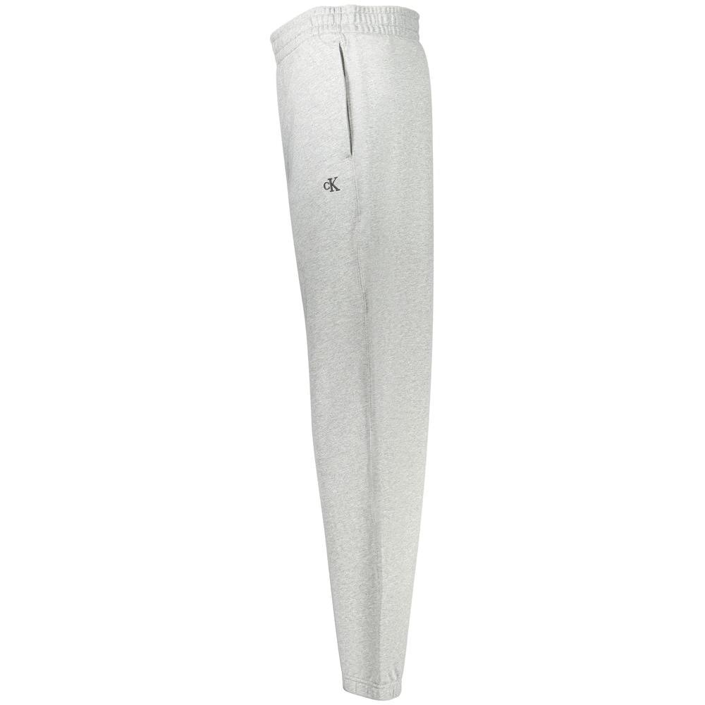 Calvin Klein Grigio Cotton Men Sport Trouser
