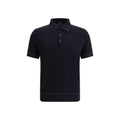 Polo Brioni en coton noir