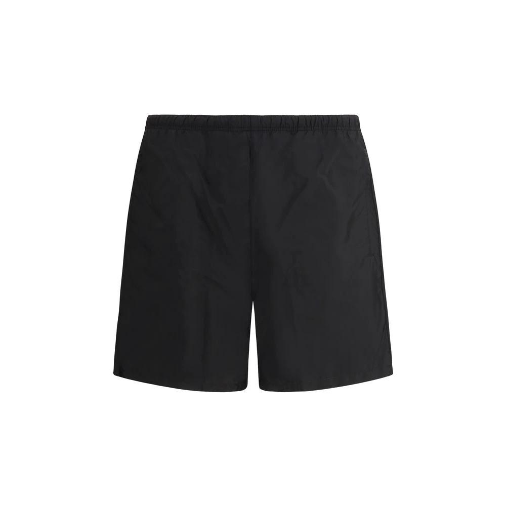 Prada Black Recycled Polyamide Swim Shorts