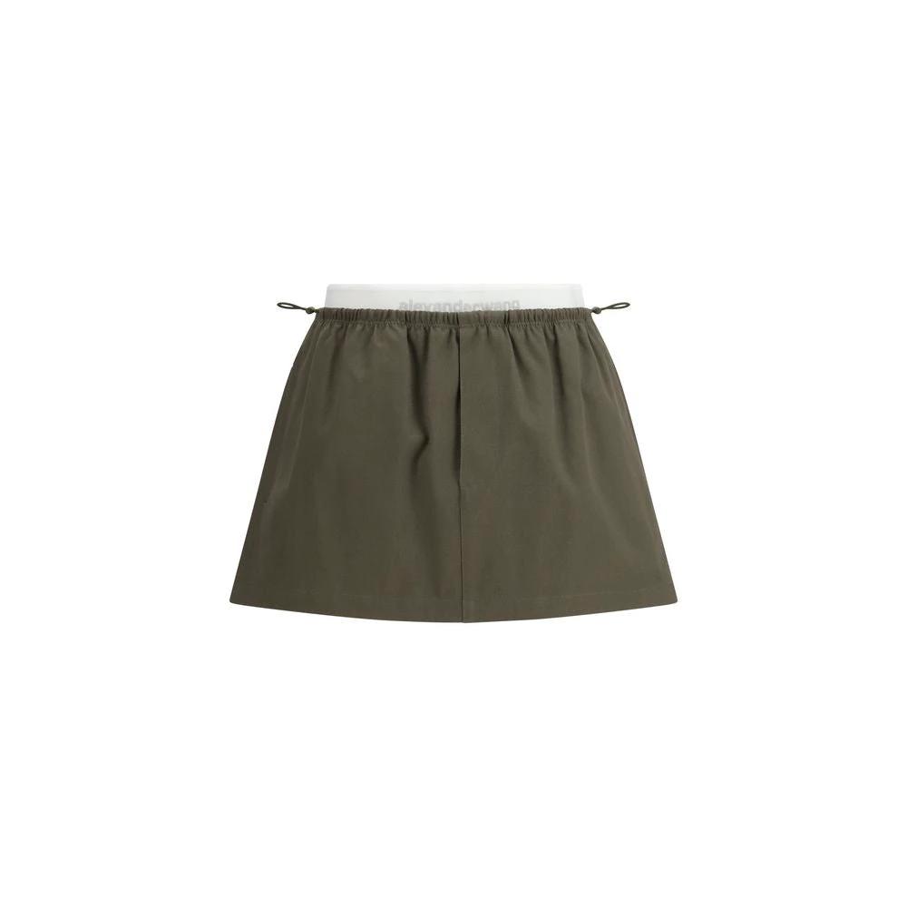 Alexander Wang Bicolor Cotton Mini Skirt by Alexander Wang