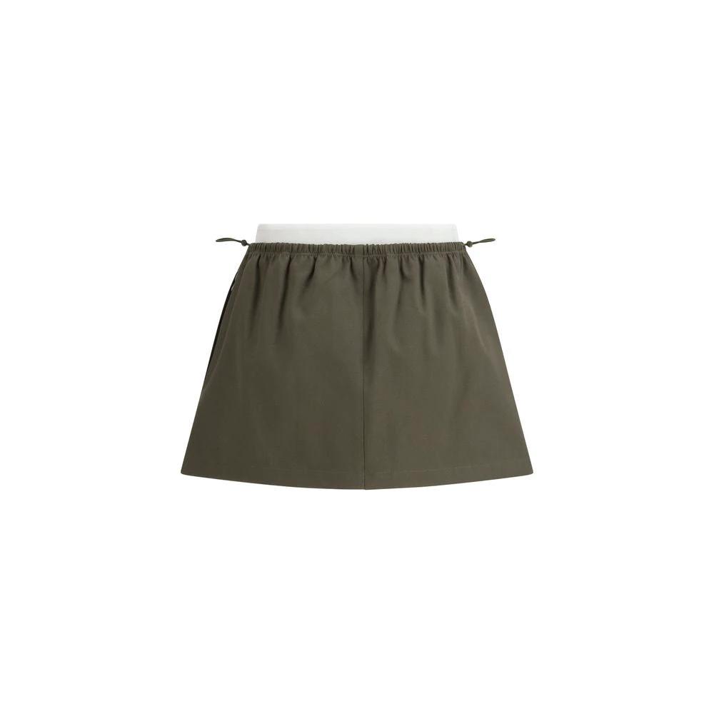 Alexander Wang Bicolor Cotton Mini Skirt by Alexander Wang