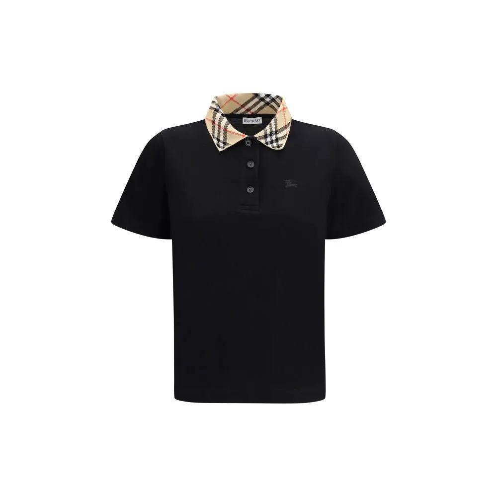 Polo Burberry en coton noir