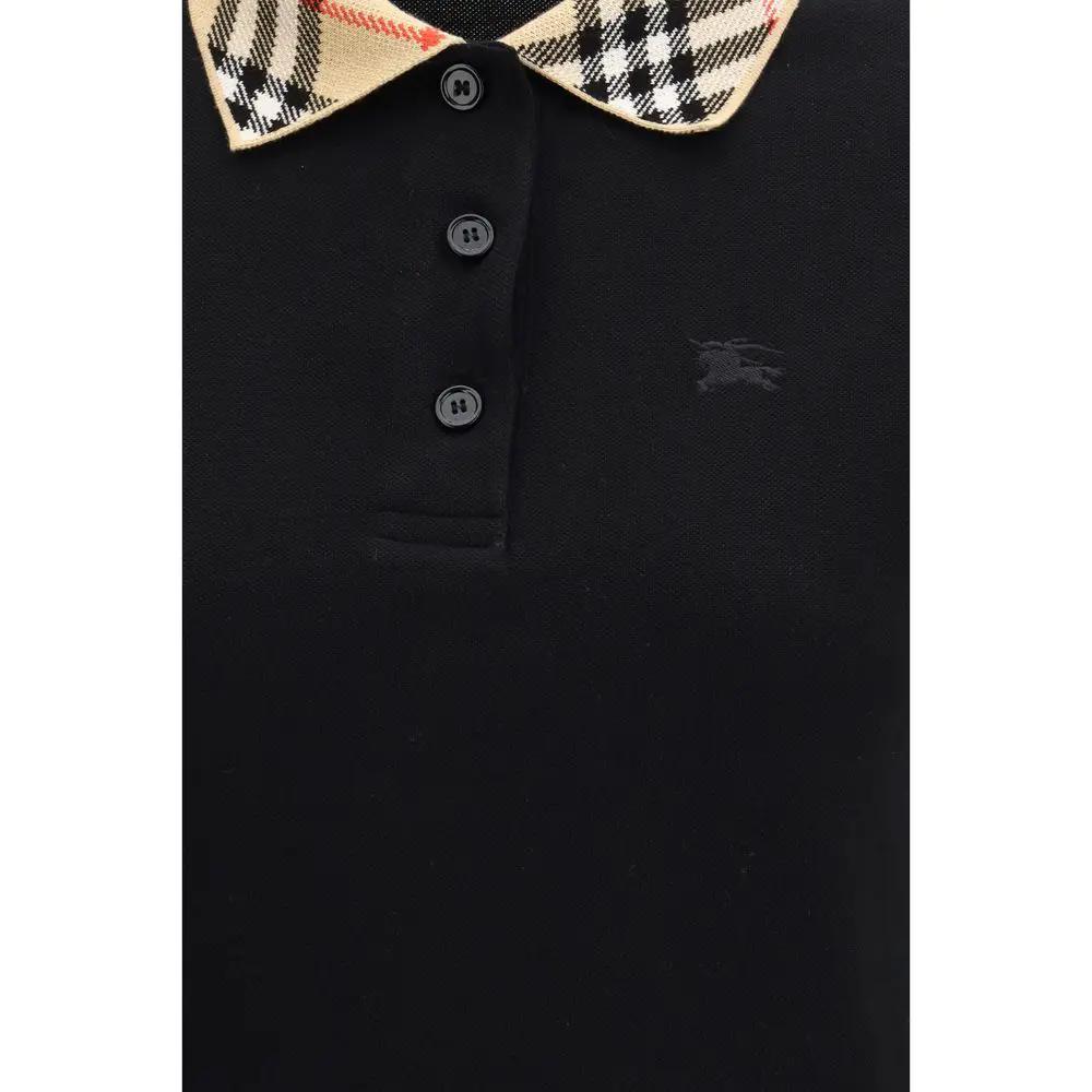 Polo Burberry en coton noir