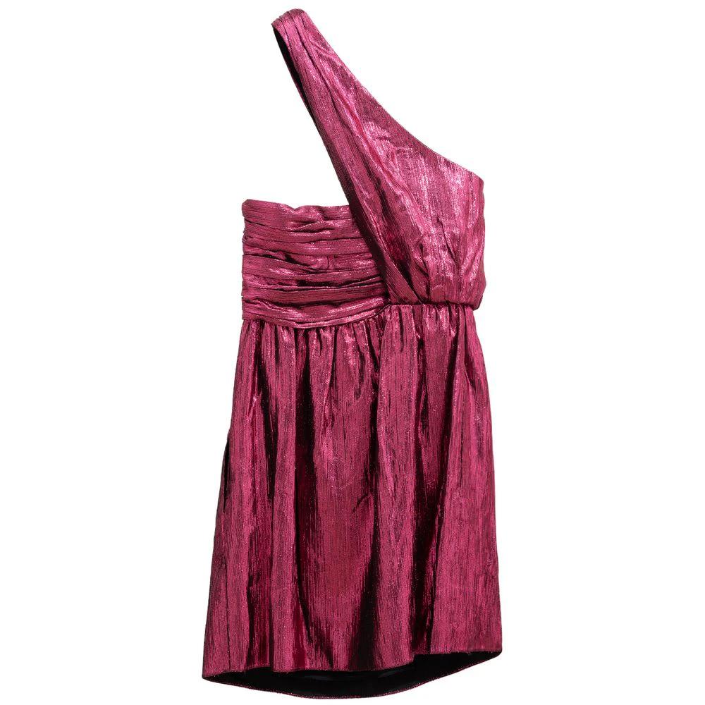 Saint Laurent Fuchsia Viscose Short Dress by Saint Laurent