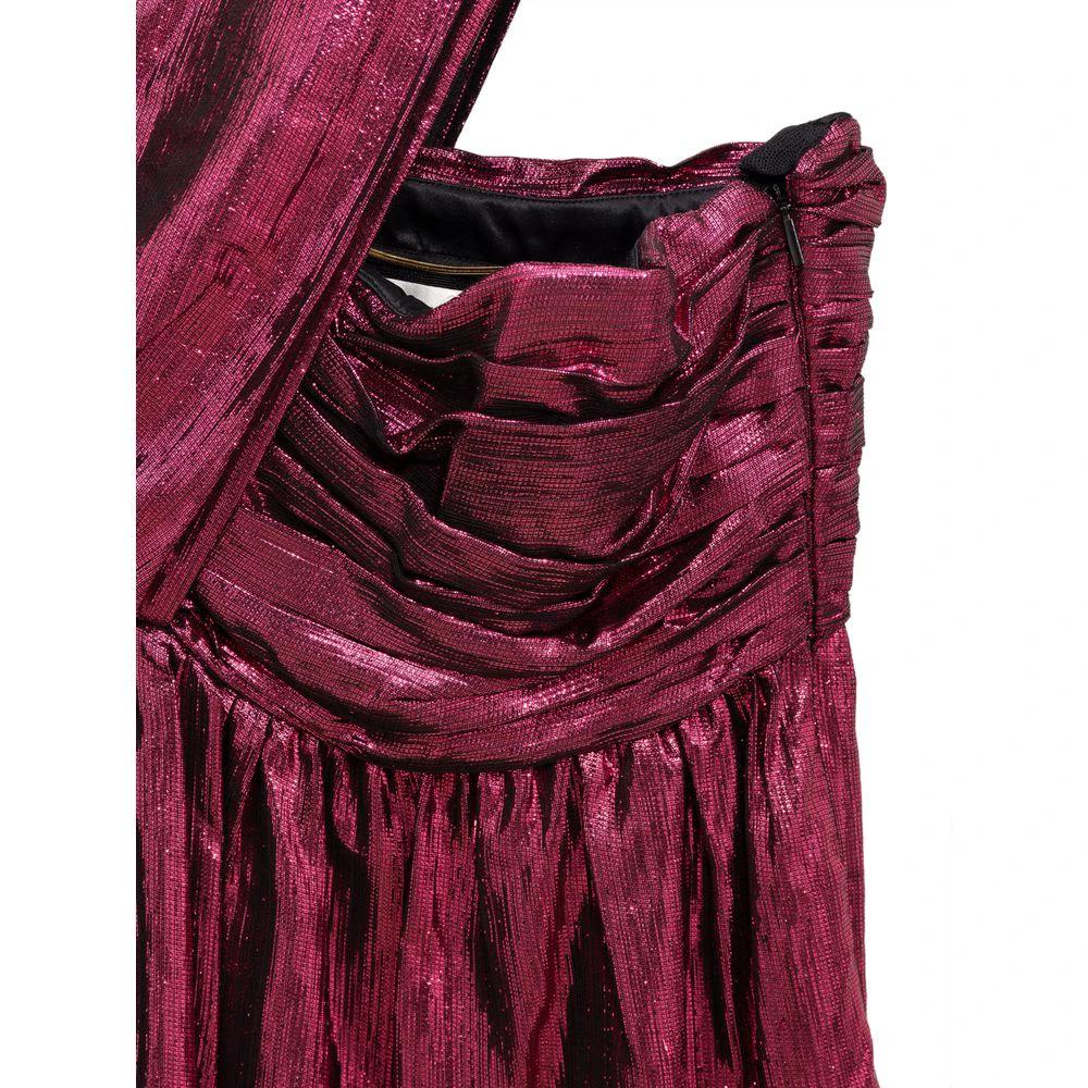 Saint Laurent Fuchsia Viscose Short Dress by Saint Laurent