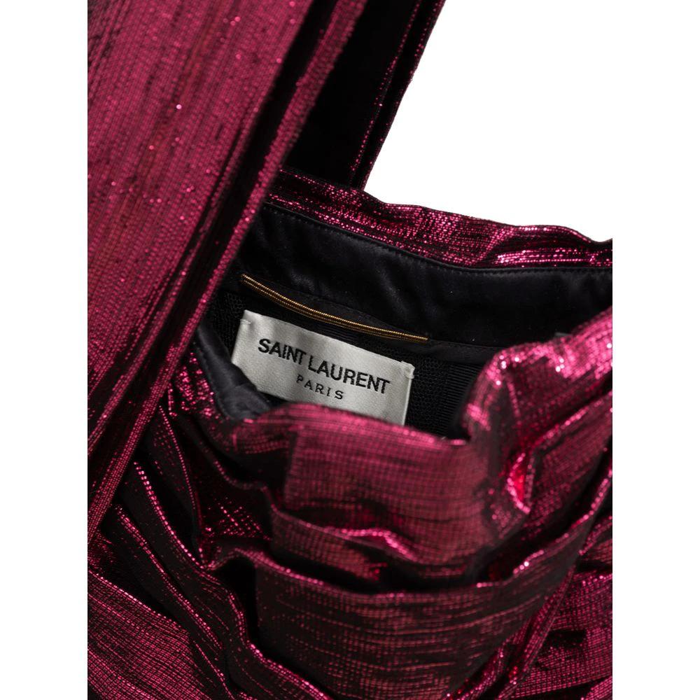 Saint Laurent Fuchsia Viscose Short Dress by Saint Laurent