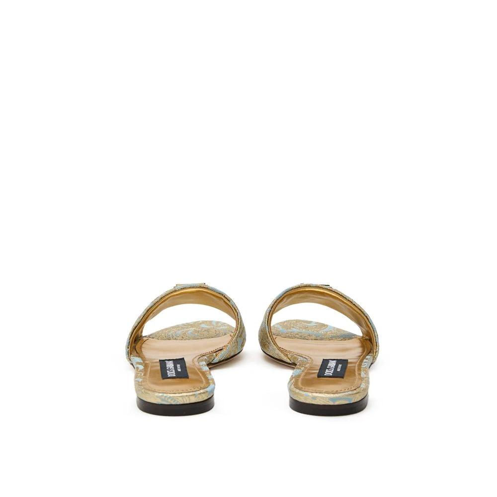 Dolce & Gabbana Blue Polyester Slippers by Dolce & Gabbana