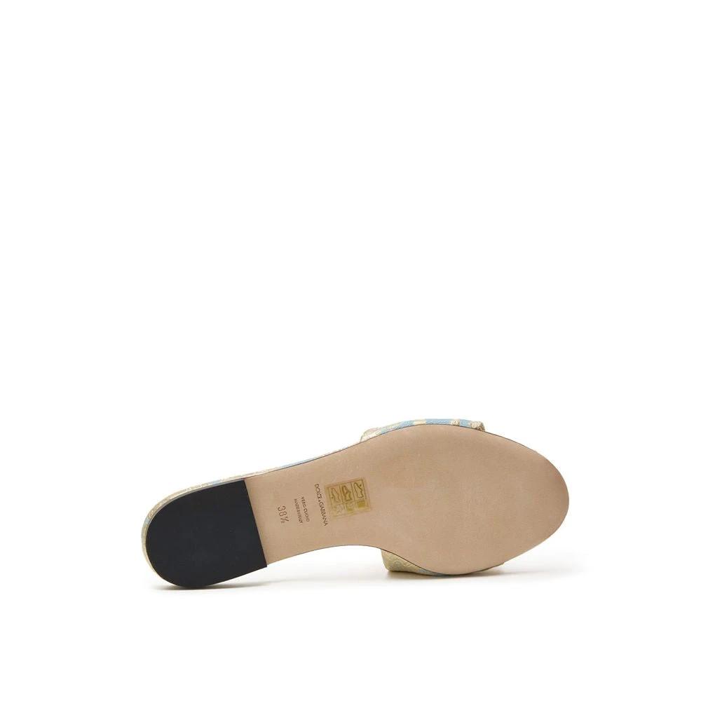 Dolce & Gabbana Blue Polyester Slippers by Dolce & Gabbana