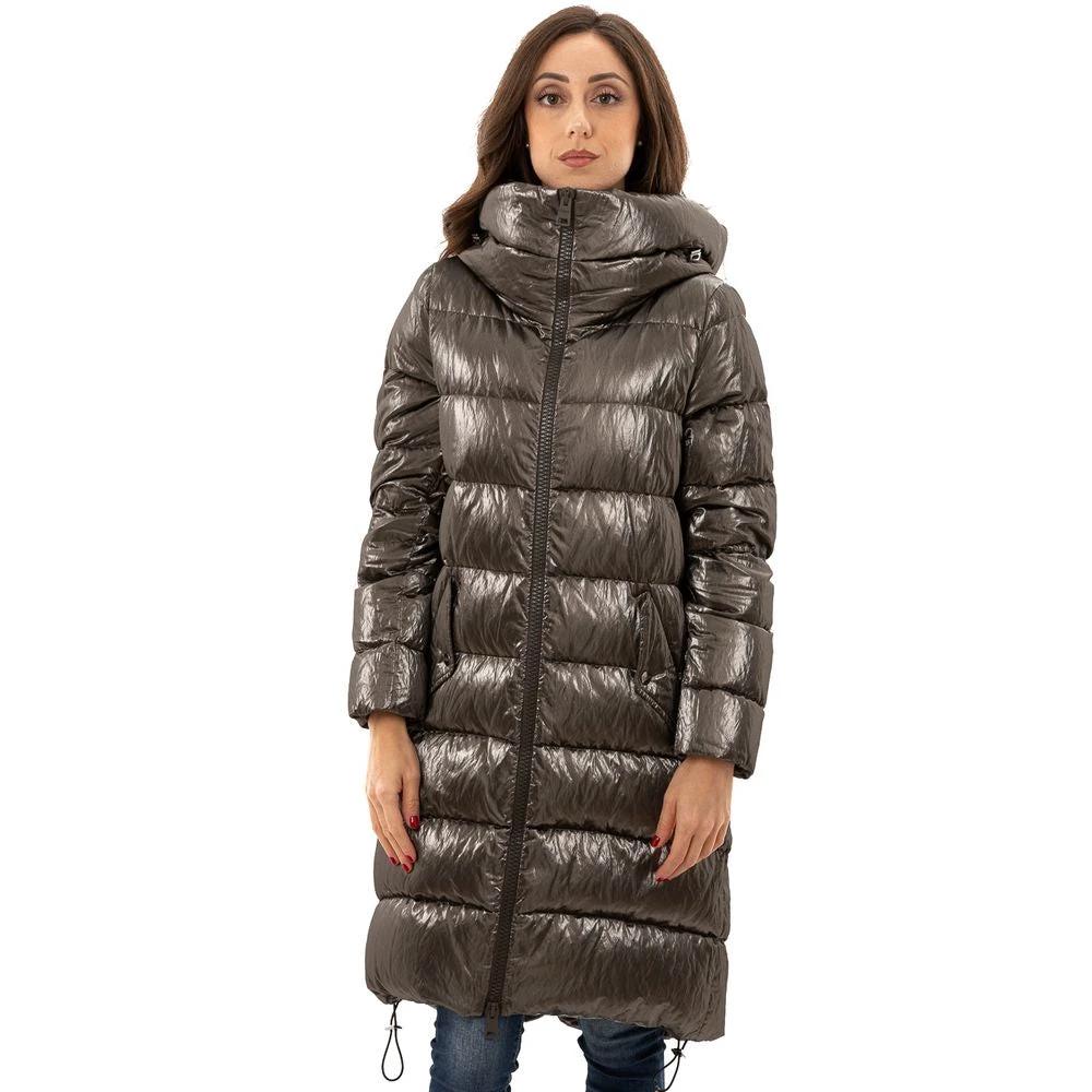 Herno Gray Viscose Parka by Herno