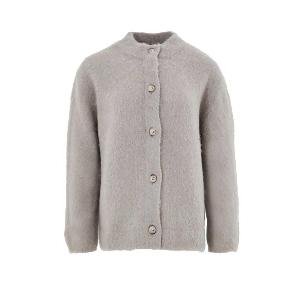 Gilet en laine beige Gran Sasso