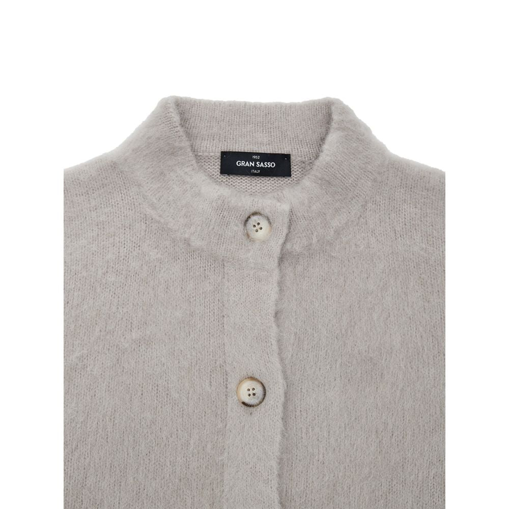 Gilet en laine beige Gran Sasso