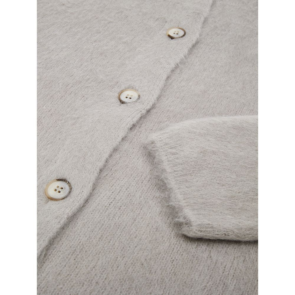 Gilet en laine beige Gran Sasso